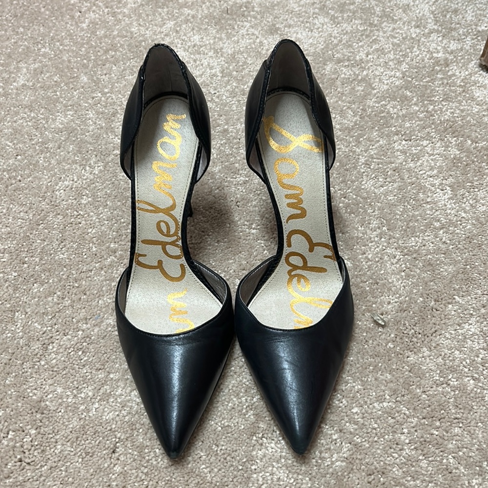 Sam Edelman Leather Pointed Toe Stiletto Heels